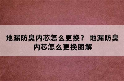 地漏防臭内芯怎么更换？ 地漏防臭内芯怎么更换图解